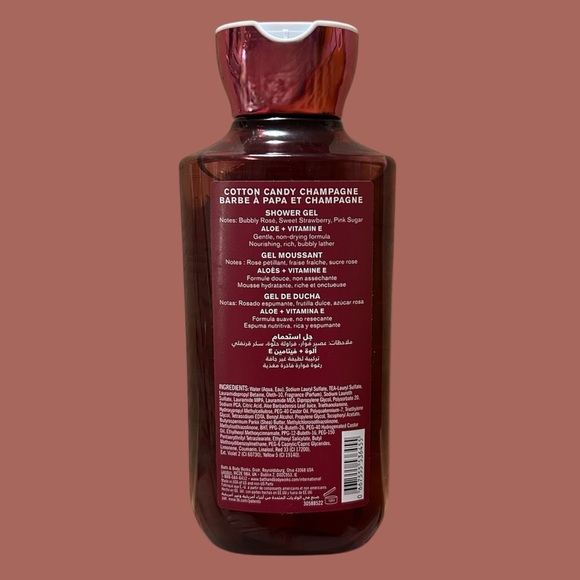 Bath and Body Works LOVE Cotton Candy Champagne Shower Gel - Picture 2 of 2